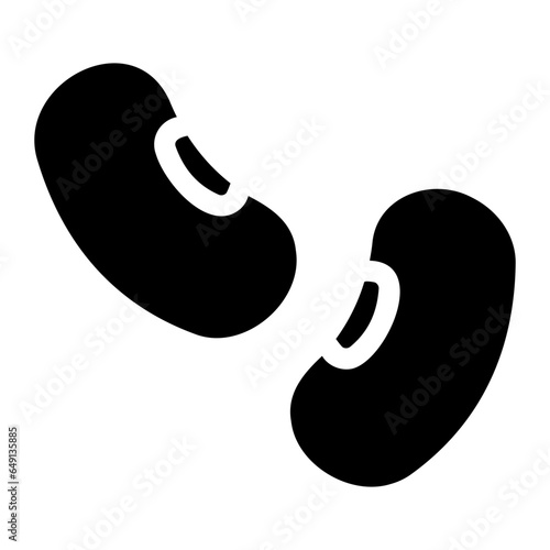 soya bean glyph icon