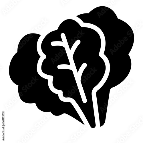 spinach glyph icon