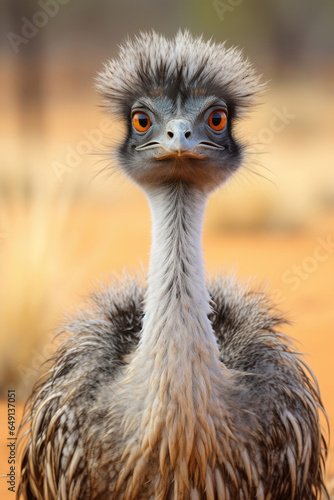 Emu bird in the wild