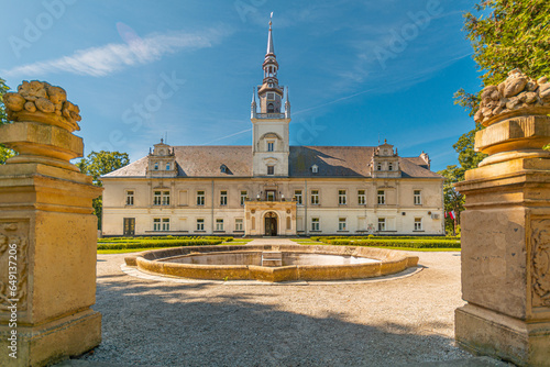 Neo-Renaissance palace in Tulowice, Poland. photo