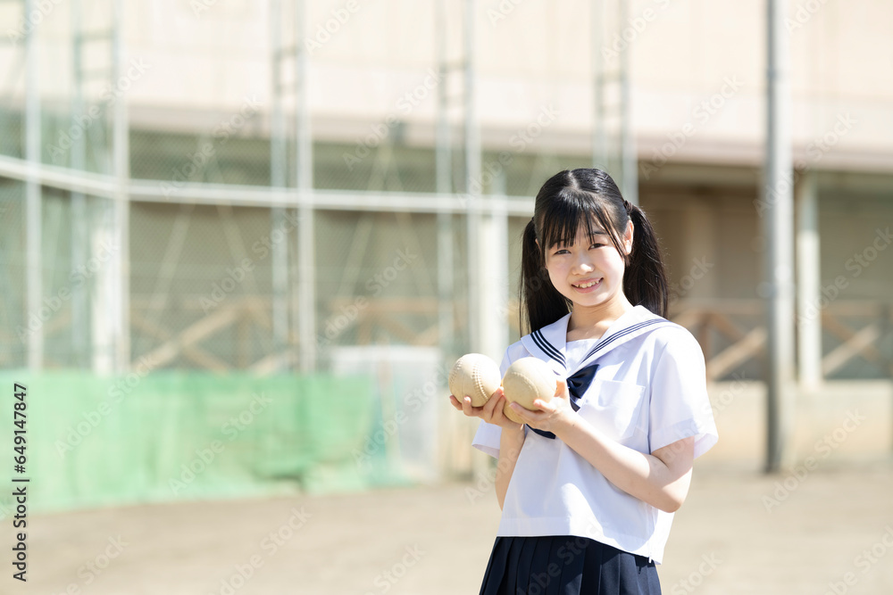 中学校の運動部の女子マネージャー
