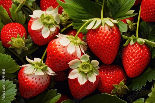 close up strawberry fruit fresh and sweet in farming