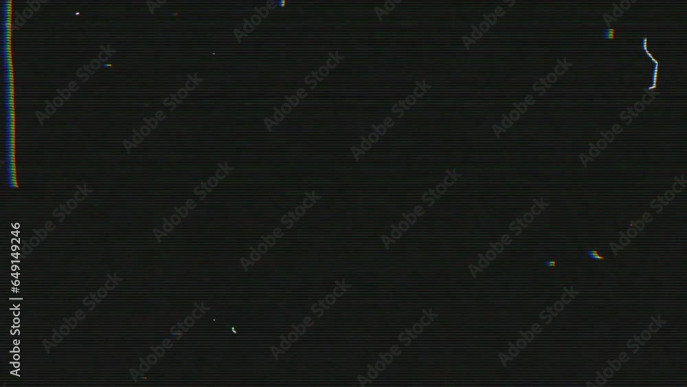 Vintage grunge video with dust grain texture overlay effects with television static noise and distortion texture