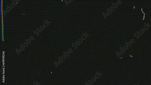 Vintage grunge video with dust grain texture overlay effects with television static noise and distortion texture