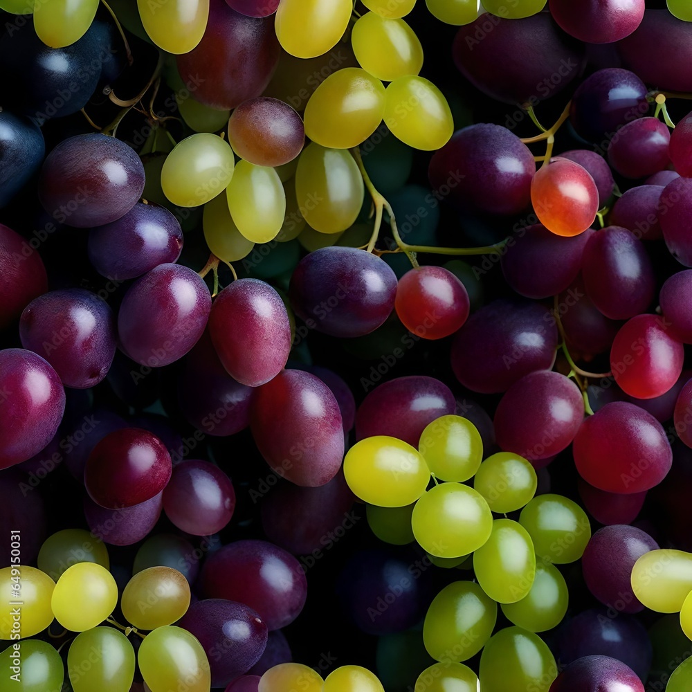 Image of a luscious bunch of grapes of various colors. Green, purple, red. Image of a luscious bunch of grapes of various colors. Green, purple, red.