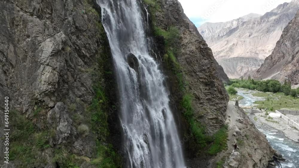 Beautiful Montoka waterfall in Skardu, Pakistan. Beautiful Montoka waterfall in Skardu, Pakistan.
