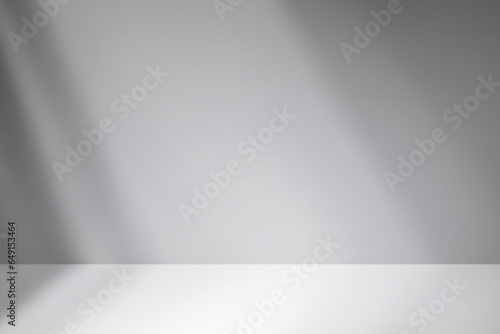 Fototapeta Abstract minimal empty black and white 3d room background