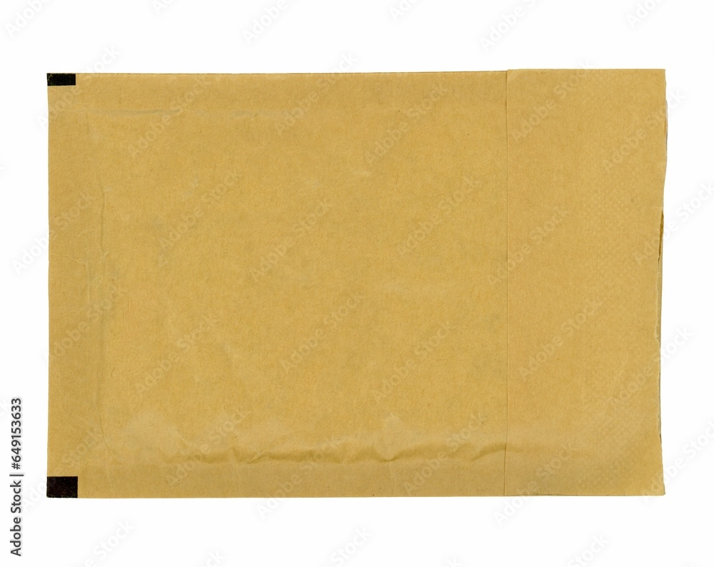 small packet envelope isolated over white small packet envelope isolated over white