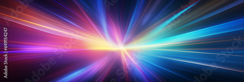 Abstract color light rays effect background