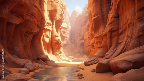nature desert slot canyons illustration landscape canyon, rock red, usa antelope nature desert slot canyons photo