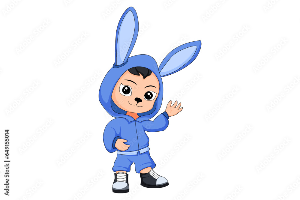 Cute Bunny Character Design Illustration Cute Bunny Character Design Illustration