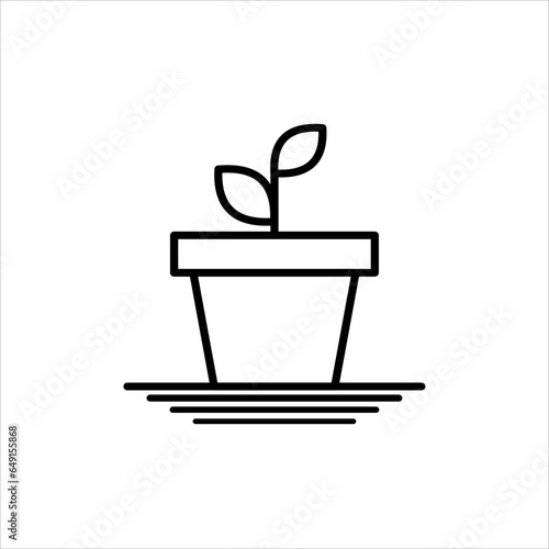 pot and plant icon