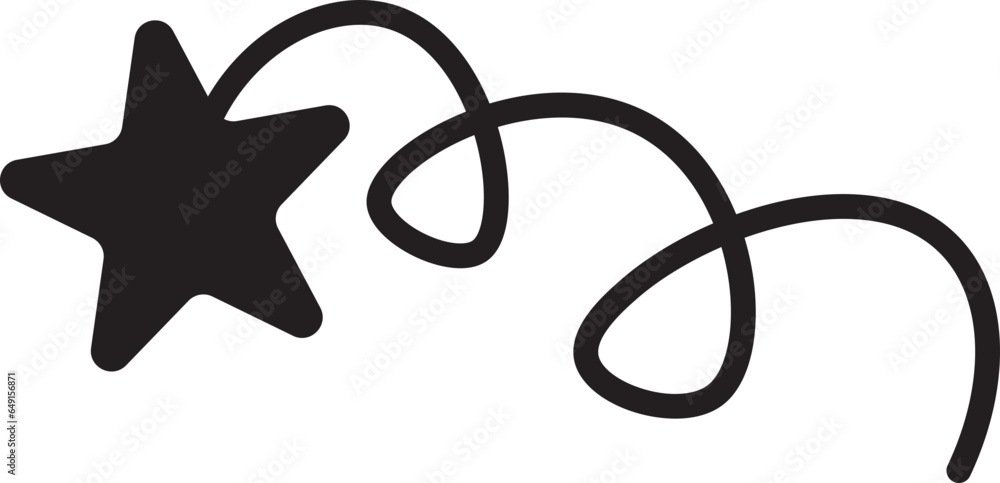 Hand drawn star icon doodle Hand drawn star icon doodle