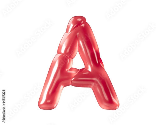 Photography Letters made of bizarre balloons