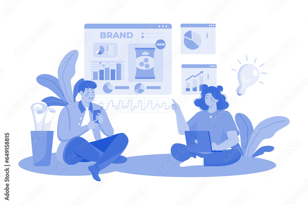 A product development team conducts market research for a new product. A product development team conducts market research for a new product.