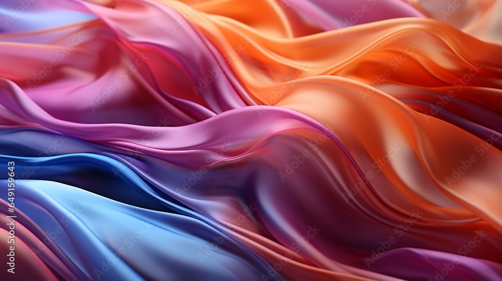 Fototapeta premium Flowing Transparent Fabric Background, Flowing Transparent Fabric Background PPT