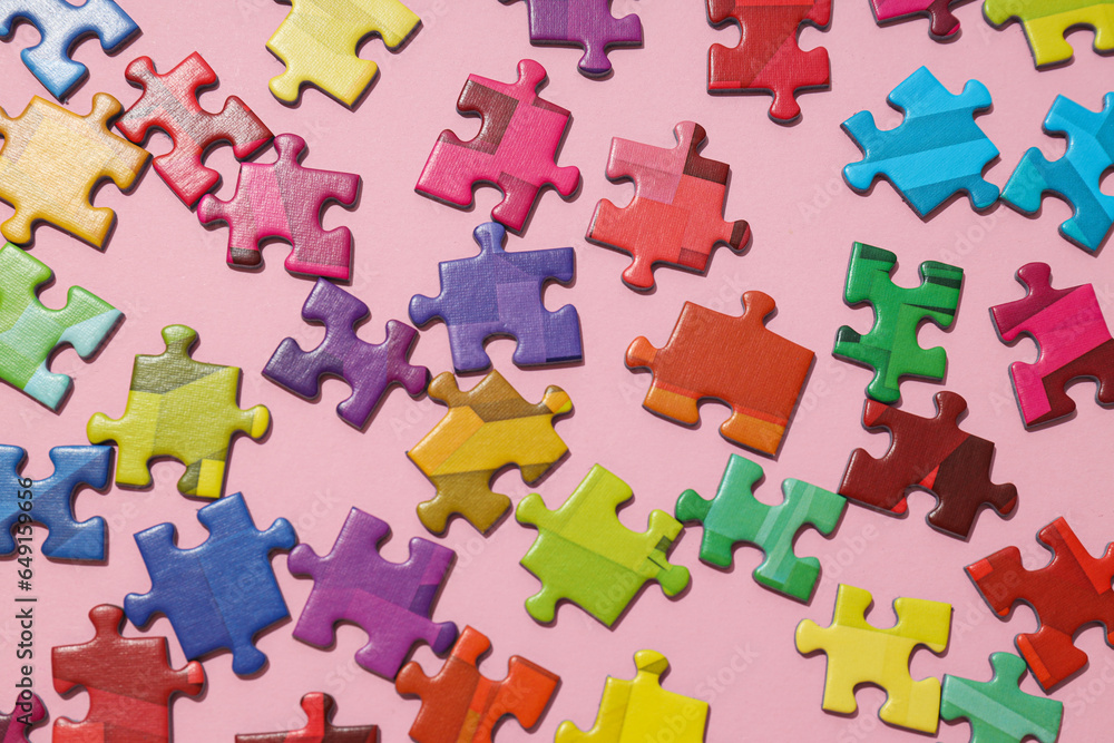 Naklejka premium Puzzles, composition for different concepts and ideas