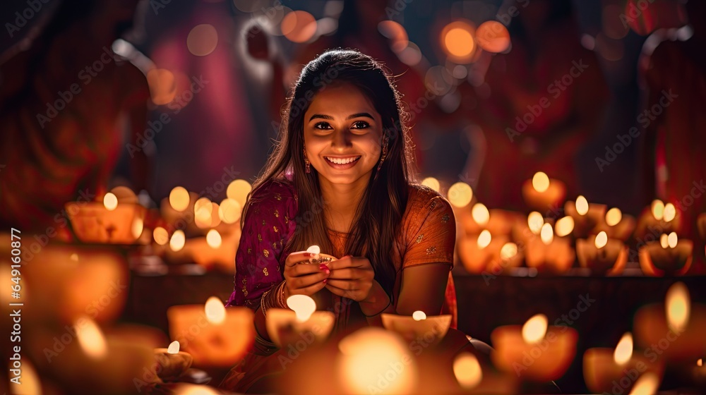 Portrait beautiful asian girl with light exposure AI Generative Portrait beautiful asian girl with light exposure AI Generative