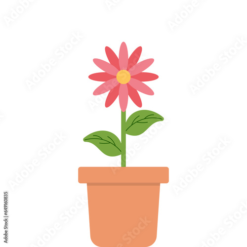 Wallpaper Mural Retro Flower With Potted Torontodigital.ca