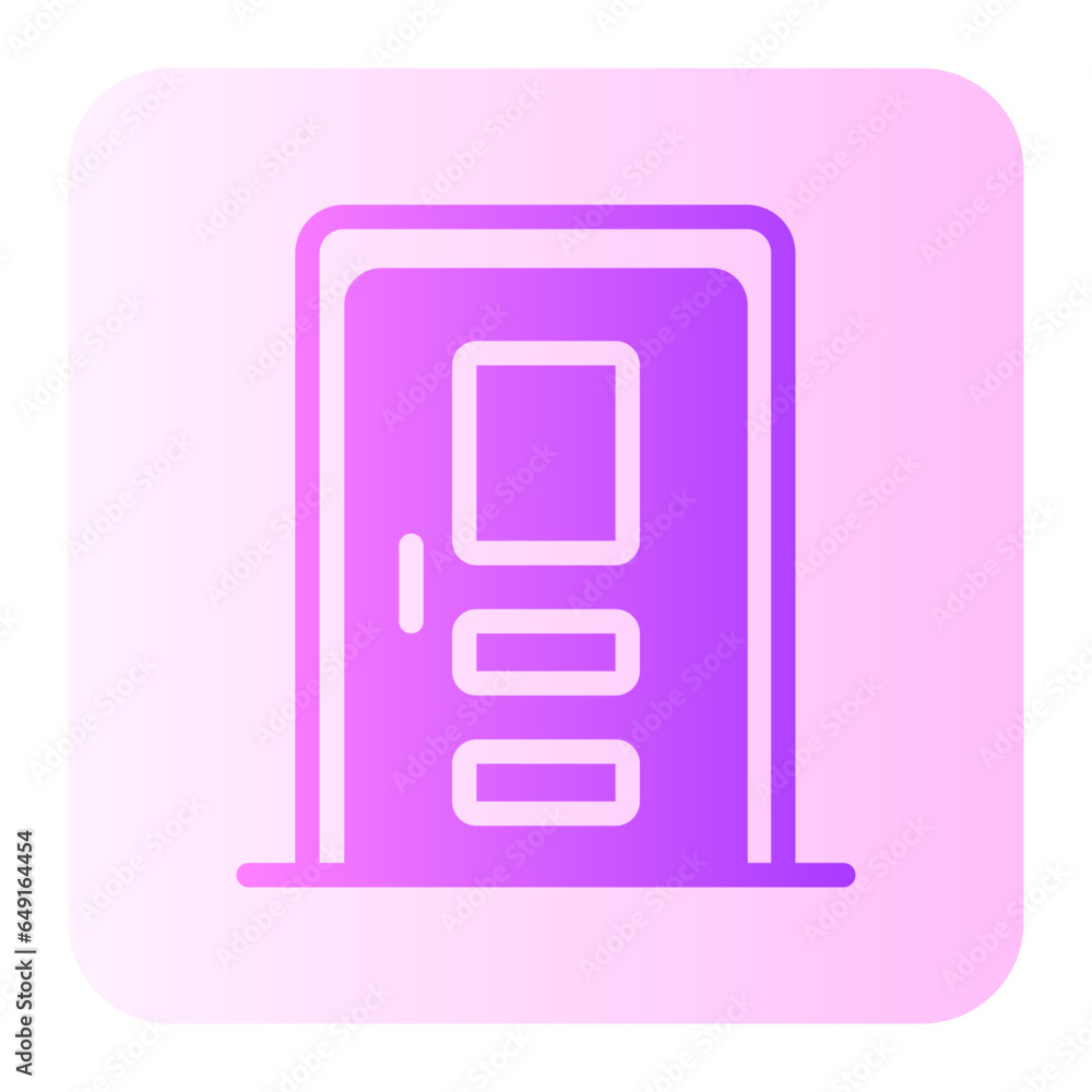 door gradient icon door gradient icon