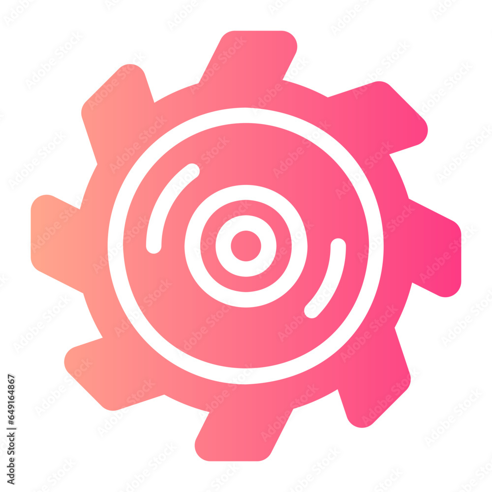 wheel saw gradient icon wheel saw gradient icon