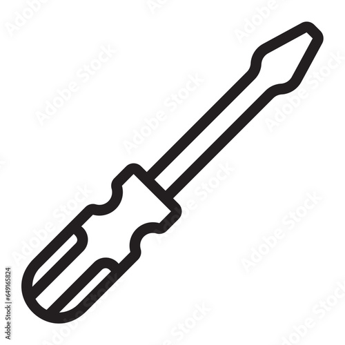 screwdriver line icon