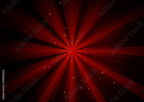赤の放射状ライティング背景