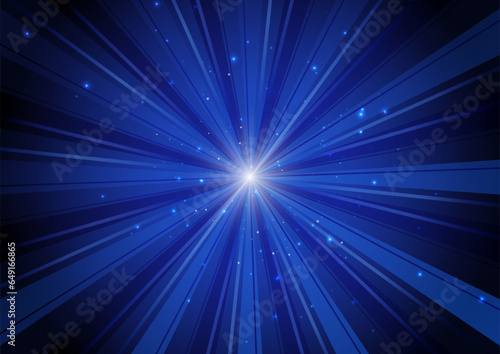 青の放射イメージ背景