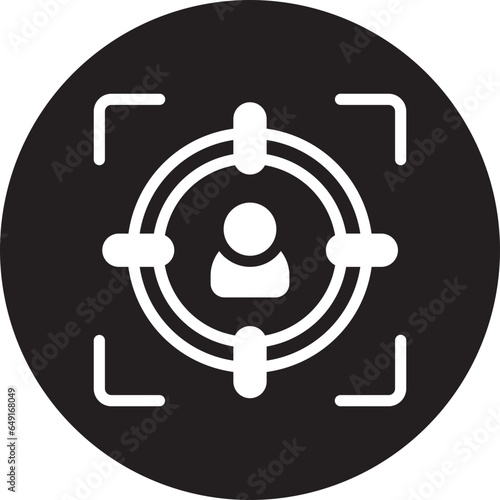 target audience glyph icon