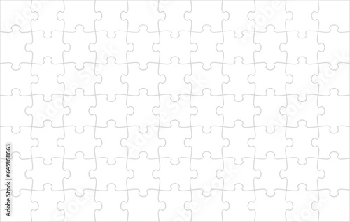 Grille de puzzles - modèle vierge. Le fond en mosaïque pour le jeu de réflexion. Jeu avec des détails. Illustration vectorielle.