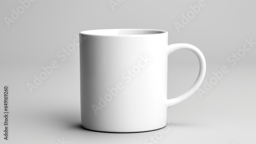 Foto mock up mug putih terisolasi photo