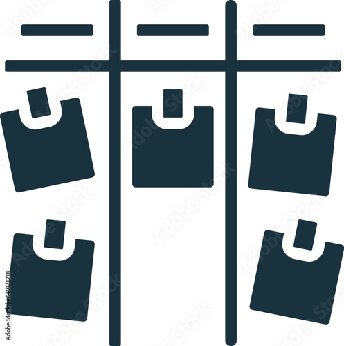 Kanban icon. Monochrome simple sign from productivity collection. Kanban icon for logo, templates, web design and infographics.