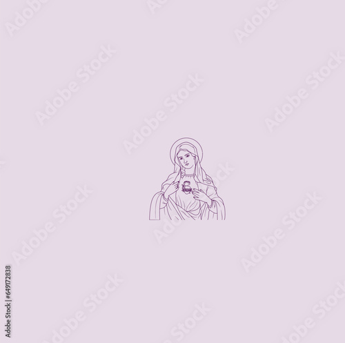 THESE HIGH QUALITY MOTHER MARIA VECTOR FOR USING VARIOUS TYPES OF DESIGN WORKS LIKE T-SHIRT, LOGO, TATTOO AND HOME WALL DESIGN