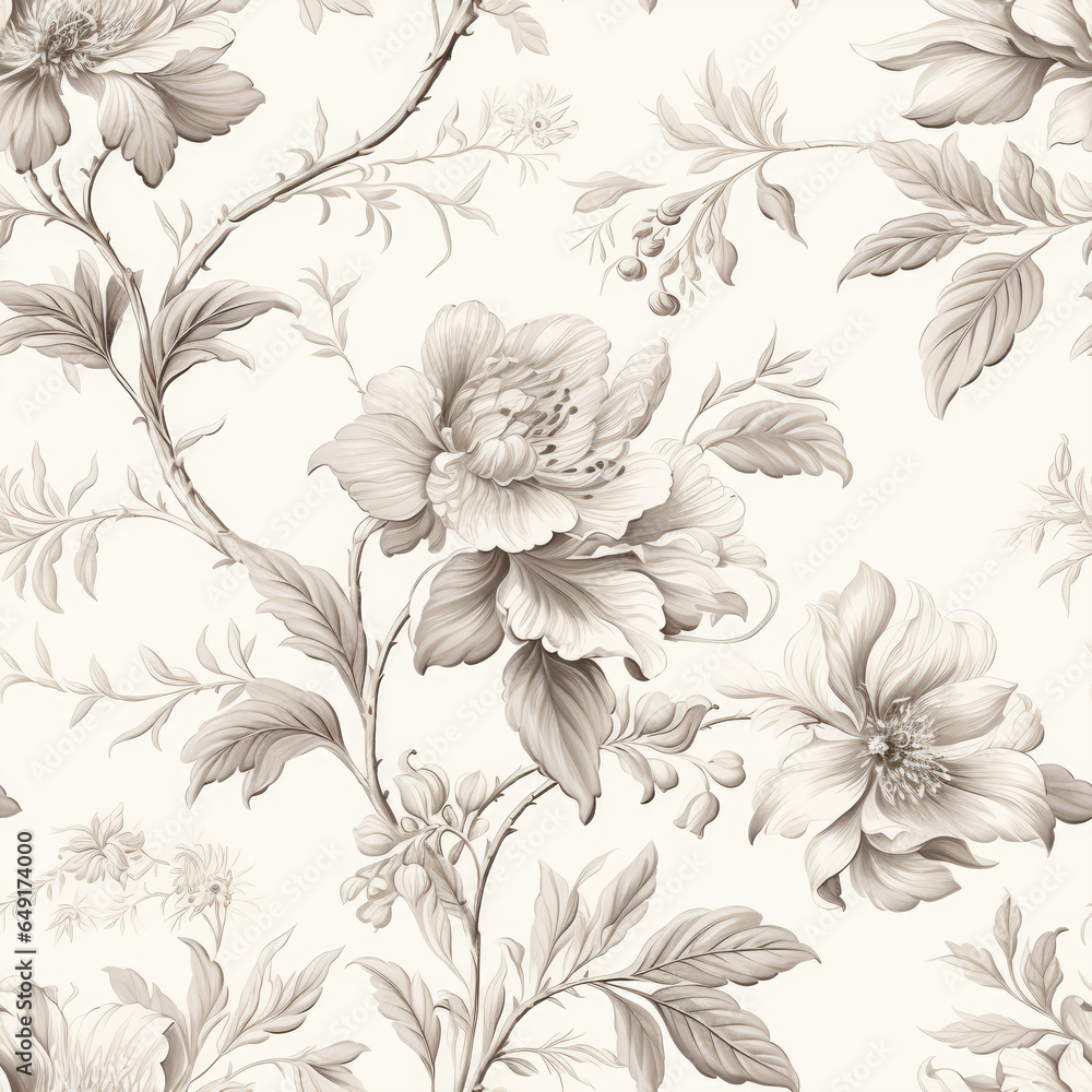 black and white chrysanthemum seamless pattern black and white chrysanthemum seamless pattern