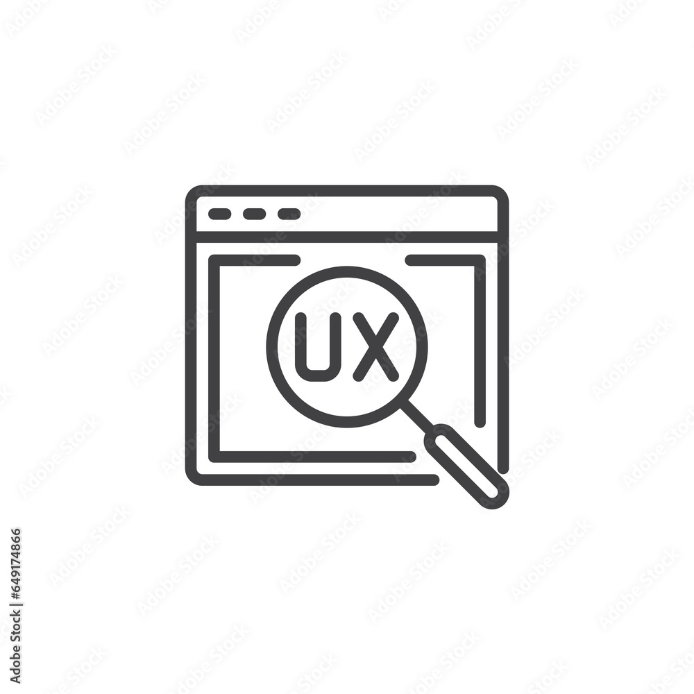 UX Research line icon UX Research line icon