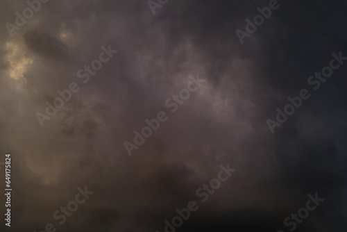 picturesque, dramatic stormy sky with dark clouds, approaching thunderstorm. Concept on theme of Severe Weather, natural disasters, hurricane, typhoon, tornado, storm, natural basis for designer