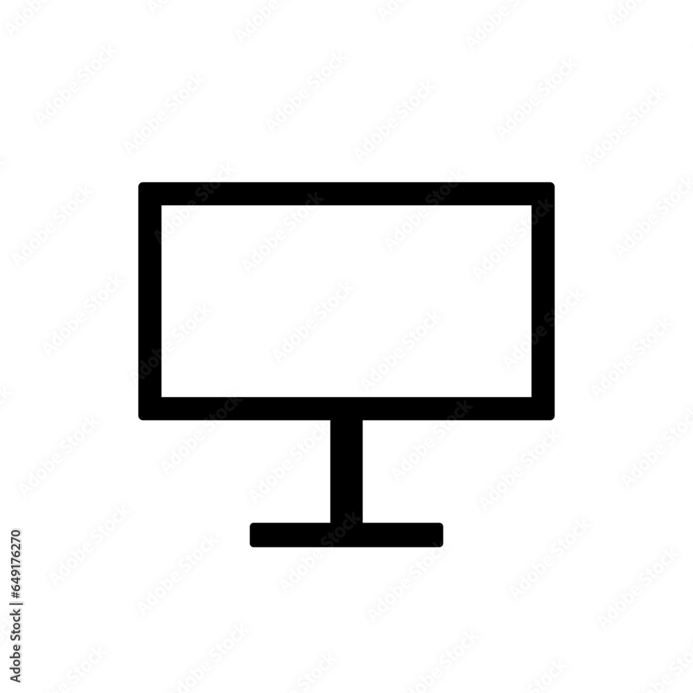 Monitor or Screen Icon. Monitor or Screen vector illustration symbol. Monitor or Screen Icon. Monitor or Screen vector illustration symbol.