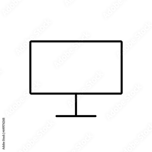 Monitor or Screen Icon. Monitor or Screen vector illustration symbol.