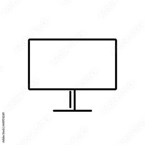 Monitor or Screen Icon. Monitor or Screen vector illustration symbol.