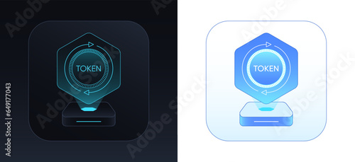 Token exchange platform. Swap service for tokens, virtual coins and NFT. Cryptocurrency conversion, online crypto platform for token swap, altcoin convert and crypto trade. Vector illustration set