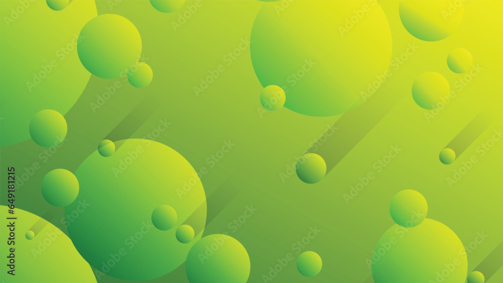 Green and yellow abstract circle gradient modern graphic background