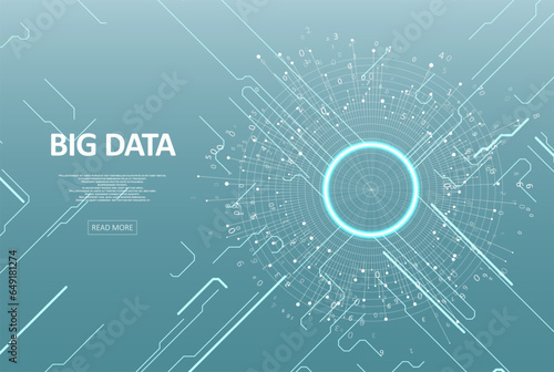 Abstract big data visualization.