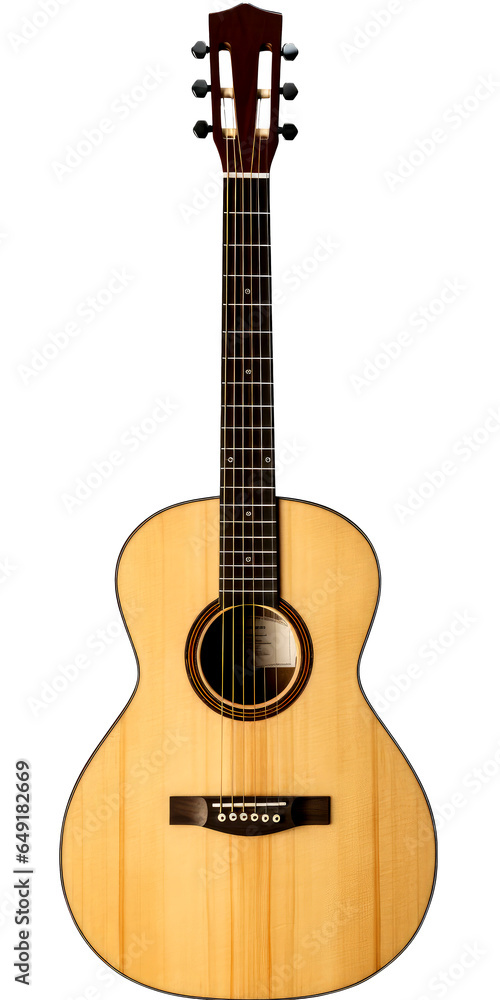 beautiful guitar isolated on white