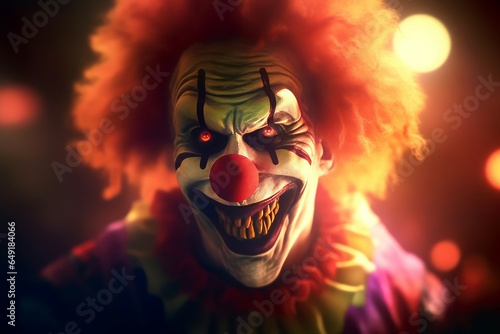 Scary clown. Generate Ai
