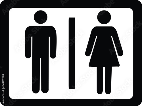 Male & female toilet symbol