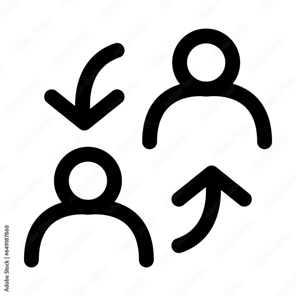 Change Icon in Black and White Transparent Background Change Icon in Black and White Transparent Background