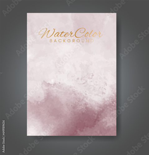 Cards with watercolor background. Design for your cover, date, postcard, banner, logo.