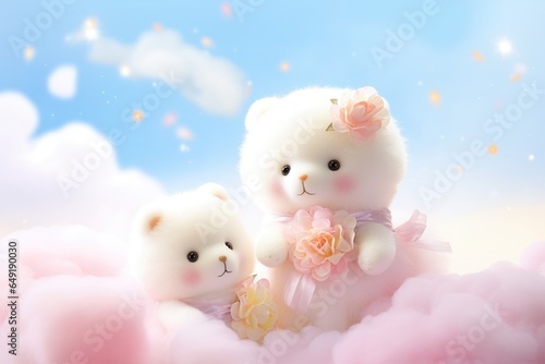 cute white teddy bear © Tomi adi kartika