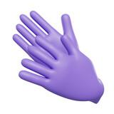 latex gloves 3D icon