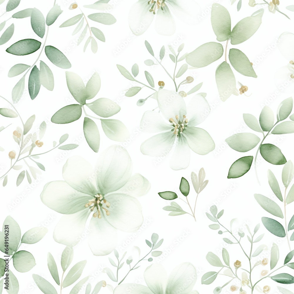 Tapeta Delikatna i minimalistyczna zieleń